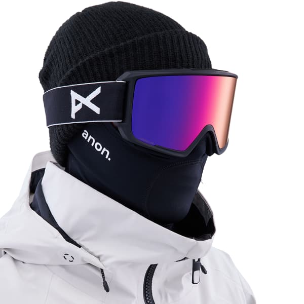 Masque de ski ANON M3 MFI W/SPR BLACK/PRCV SUN RED