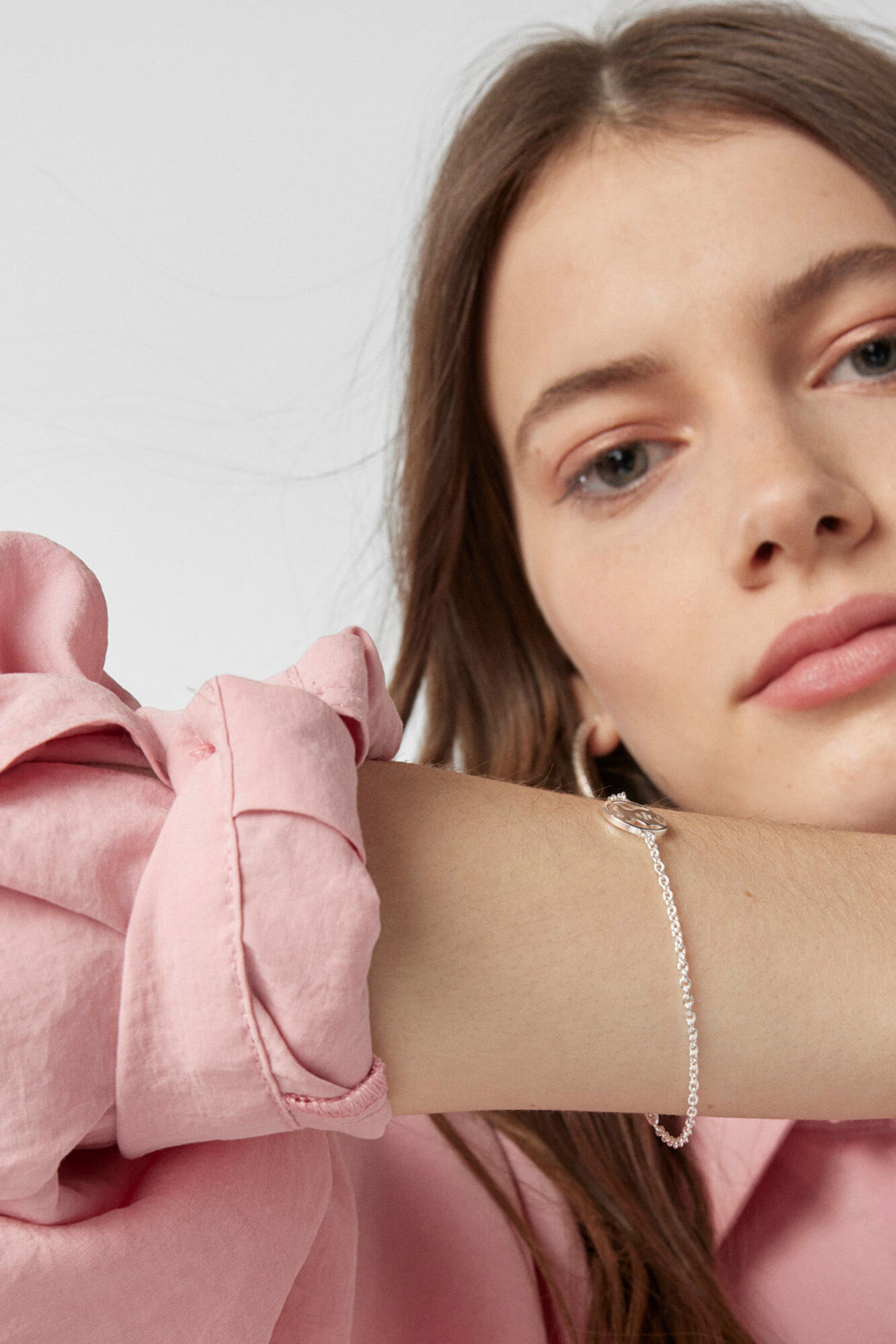 Pulseira de prata Camille - Cinza