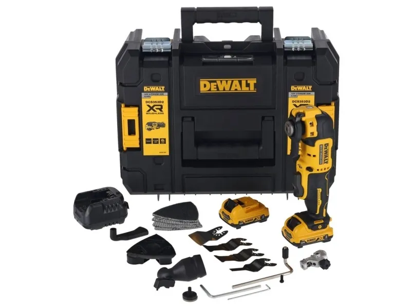 DEWALT.MULTIFUNKTIONELT ORDNINGSVÆRKTØJ 12V 2x2.0Ah DCS353D2