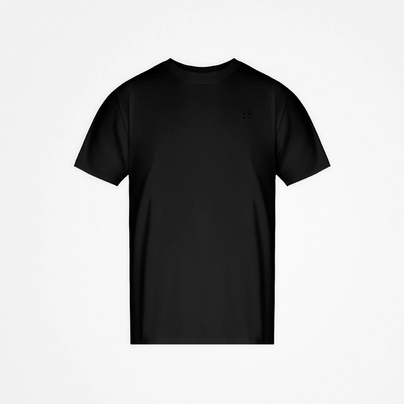 Basic T-Shirt Herren aus Bio-Baumwolle Schwarz