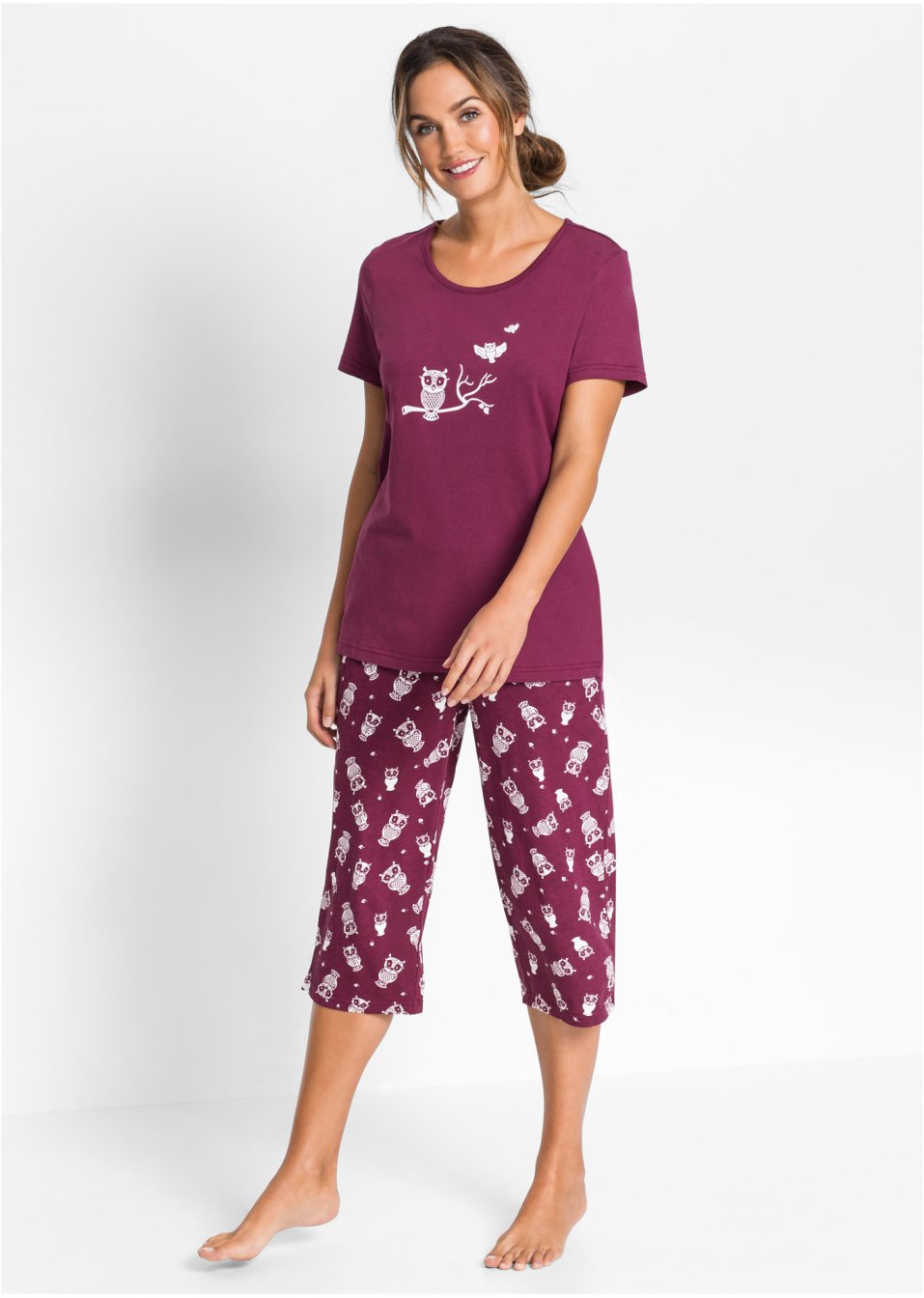 Pyjama avec corsaire et t-shirt