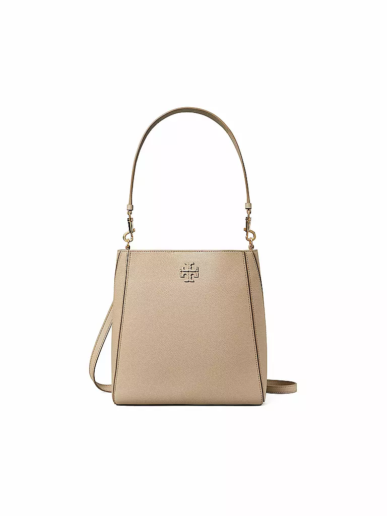 TORY BURCH Ledertasche - Bucket Bag GRAW creme