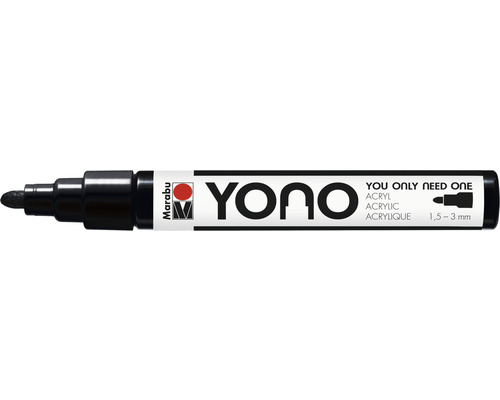 Marabu Yono marker, zwart 073, 1,5-3 mm