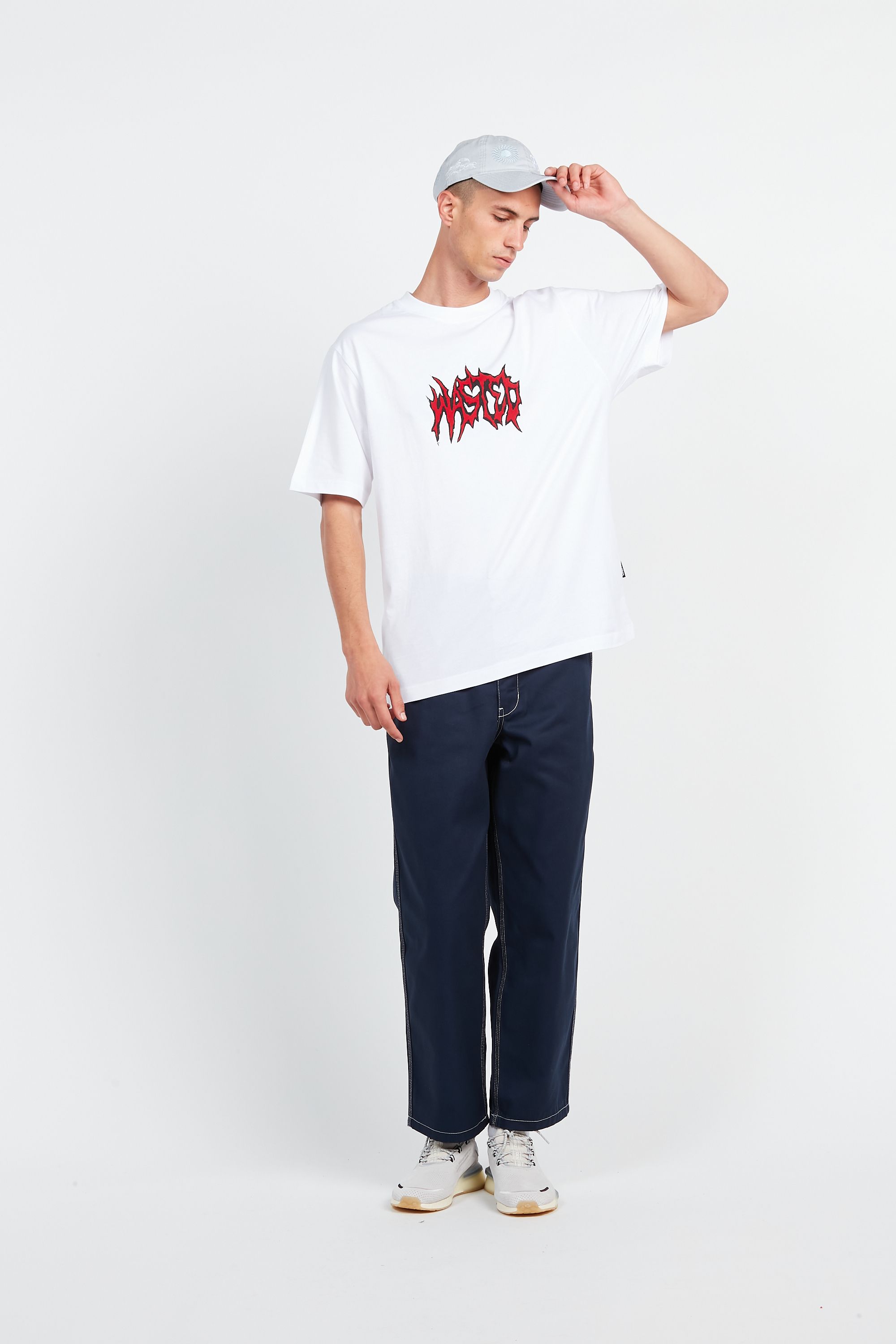 WASTED T-SHIRT MONSTER Blanc