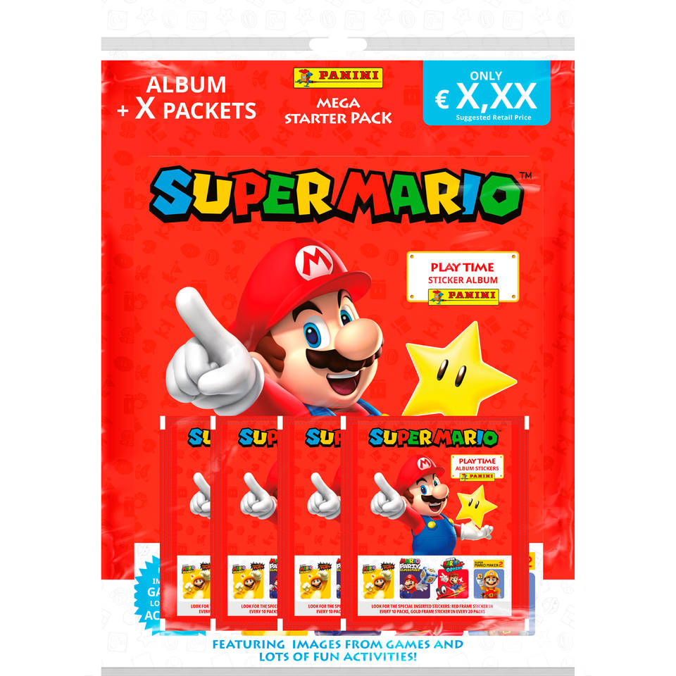 Panini Super Mario Sticker 2 starter pack