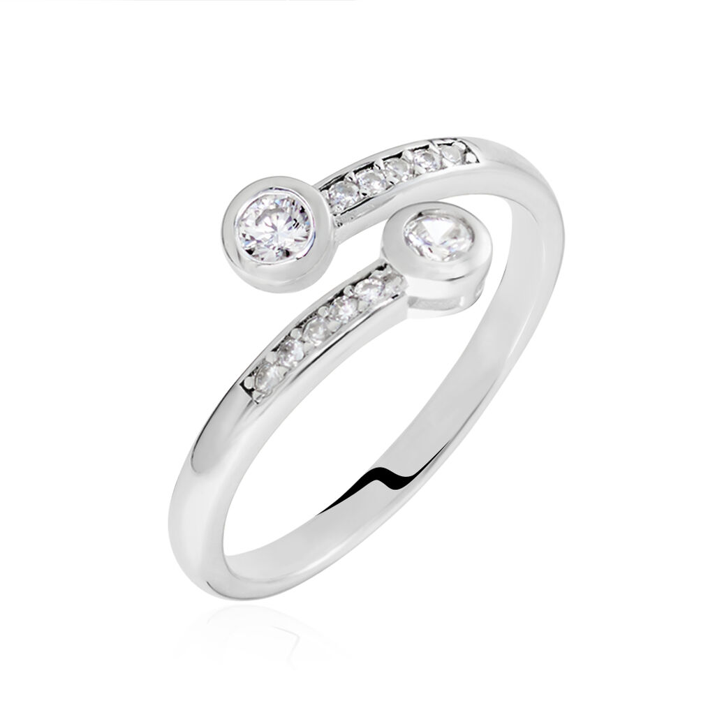 Bague Mechte Argent Oxydes De Zirconium