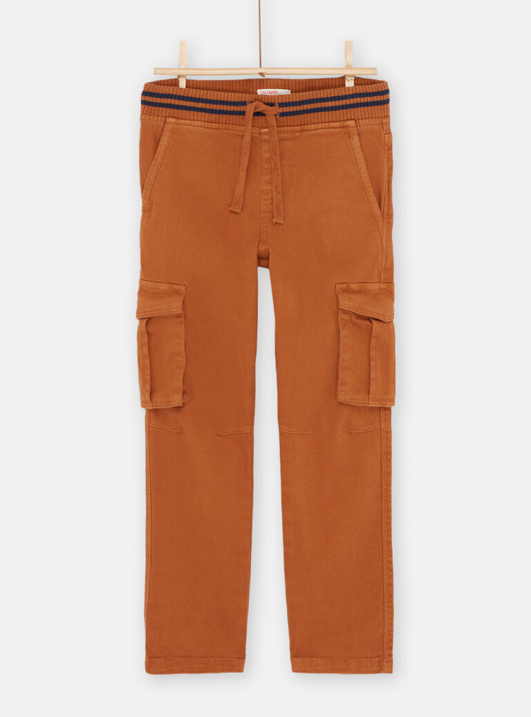 Pantalon cargo cannelle garçon