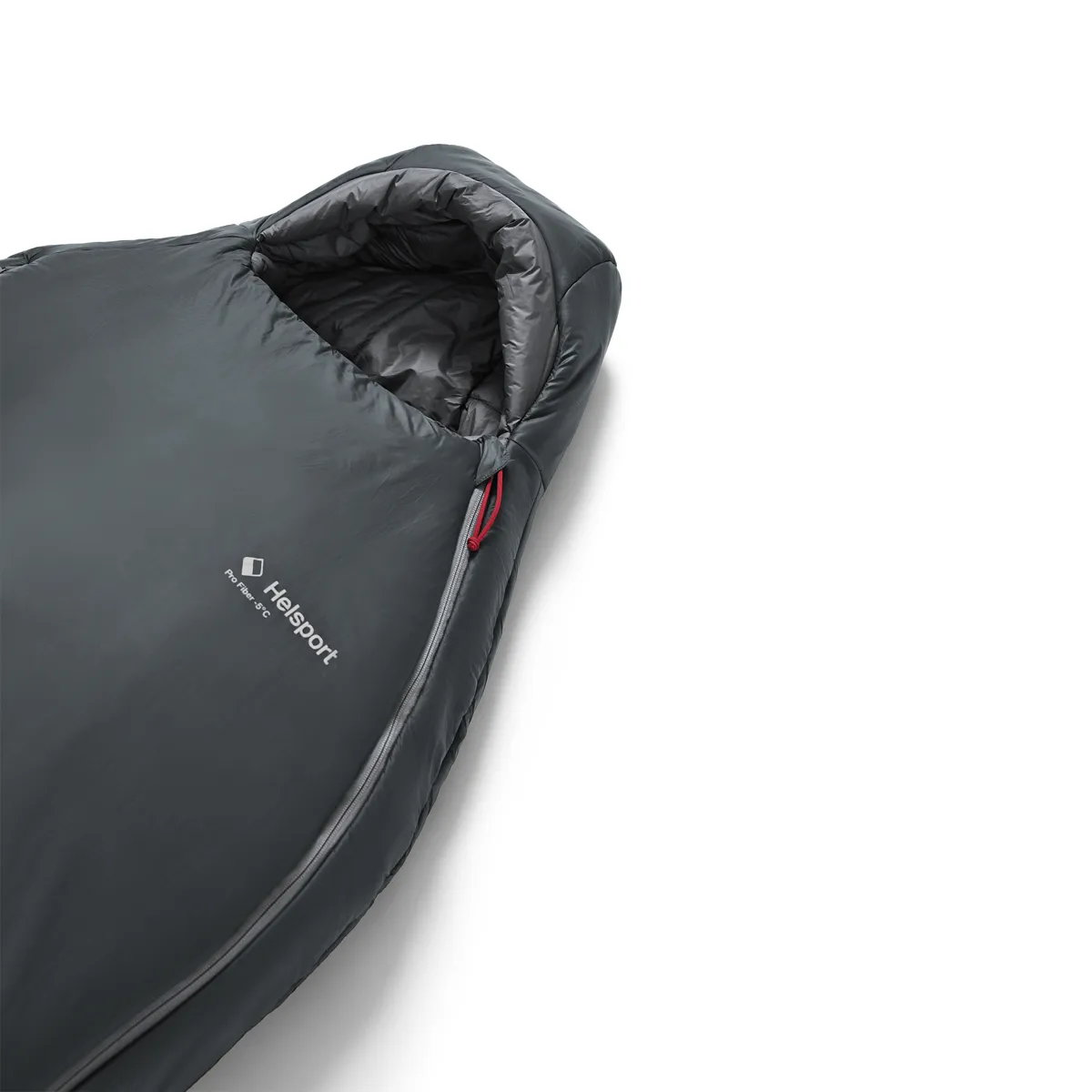 Helsport Explorer Pro Fiber -5 Sleeping Bag 200cm Smoky Grey / Ruby Red