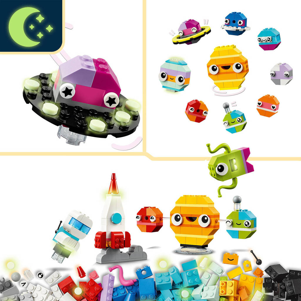 Kleurrijke set die uitnodigt tot creativiteitCreatieve planeten Creatief Ruimte Speelgoed 11037