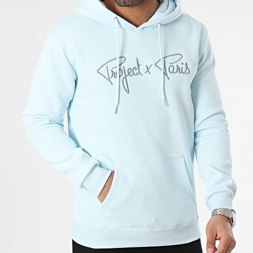 Sweat Capuche 1920010 Bleu Clair