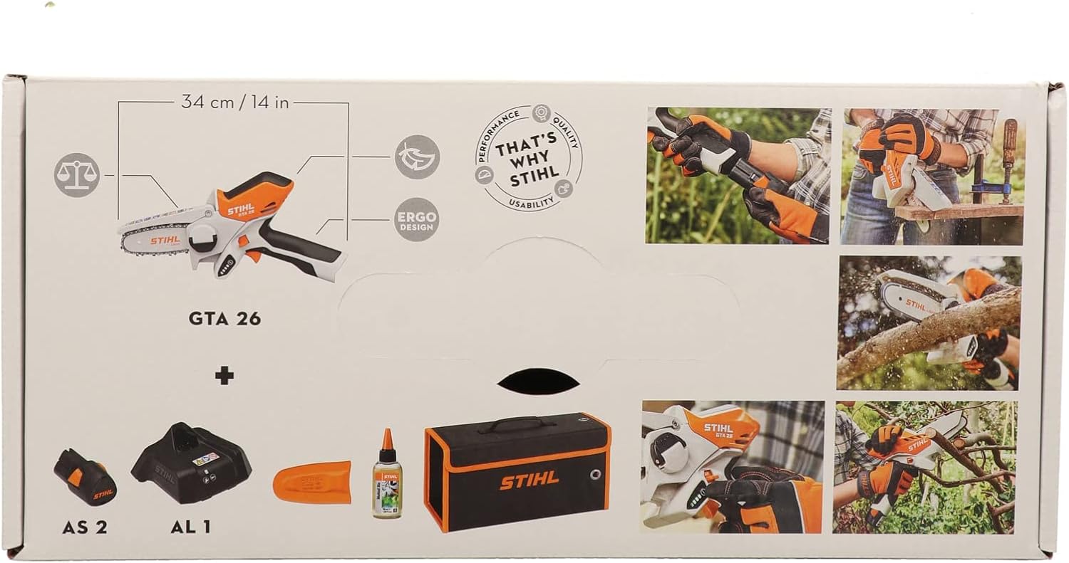Stihl Akku-Gehölzschneider GTA 26 Set mit Akku AS 2 und Ladegerät AL 1, Batteriebetrieben