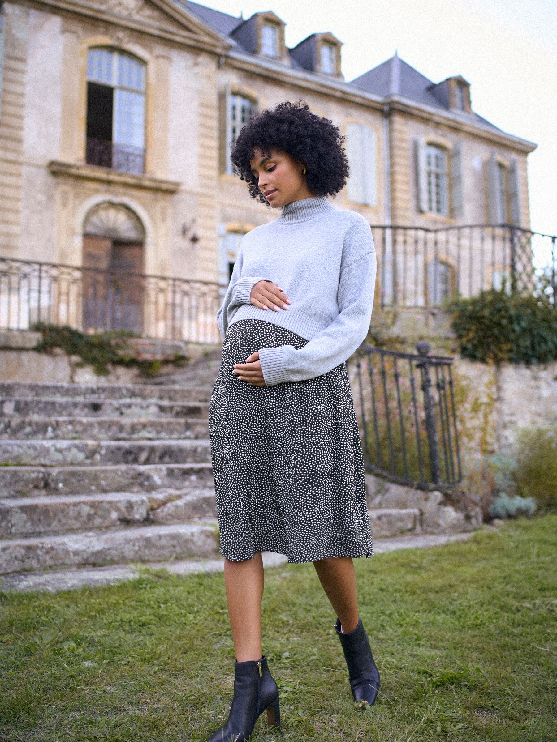 Seraphine Maternity & Nursing Knit Top Dress