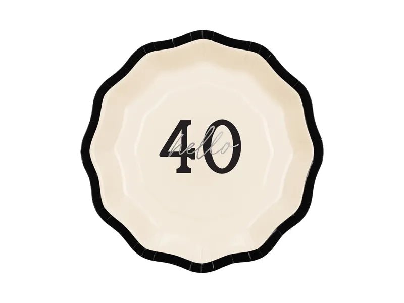 40 Jaar Borden 18cm 6st