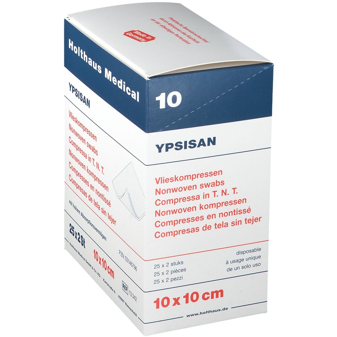 YPSISAN Wundkompresse steril 10 cm x 10 cm