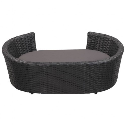 Cama de cachorro de design exclusivo na cor preta.