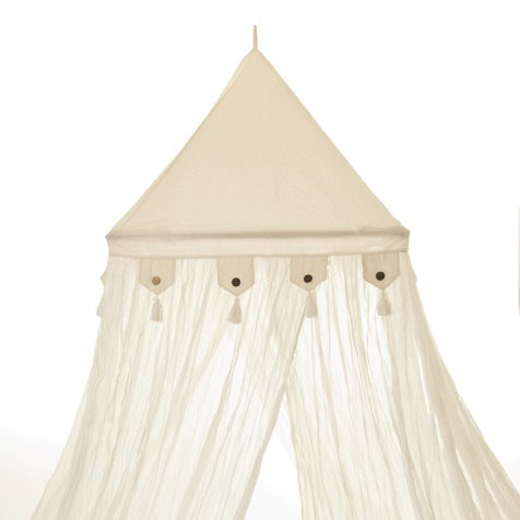 Baldachin quadratisch, weiß, L 90 cm, B 90 cm, H 300 cm von fischer's lagerhaus
