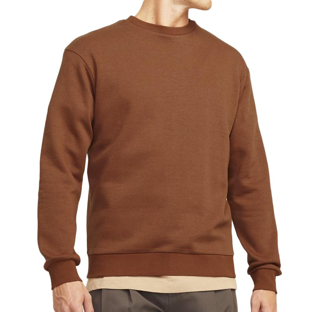 Jack & Jones Sweat Uni Marron Homme Jack & Jones Bradley