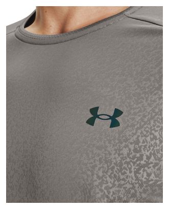 Maillot manches courtes Under Armour Rush 2.0 Emboss Gris