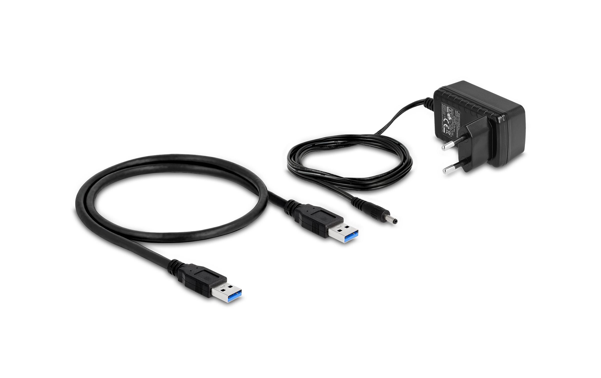 USB-Hub 64182 USB 10 Gbps - 4x USB-A / 1x SchnellladeportDelock USB 10 Gbps Hub mit 4 USB Typ-A Ports + 1 Schnellladeport inkl. Netzteil