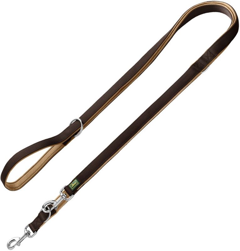 Hunter Hondenriem - Neopreen - 200 x 1,5 cm - Bruin