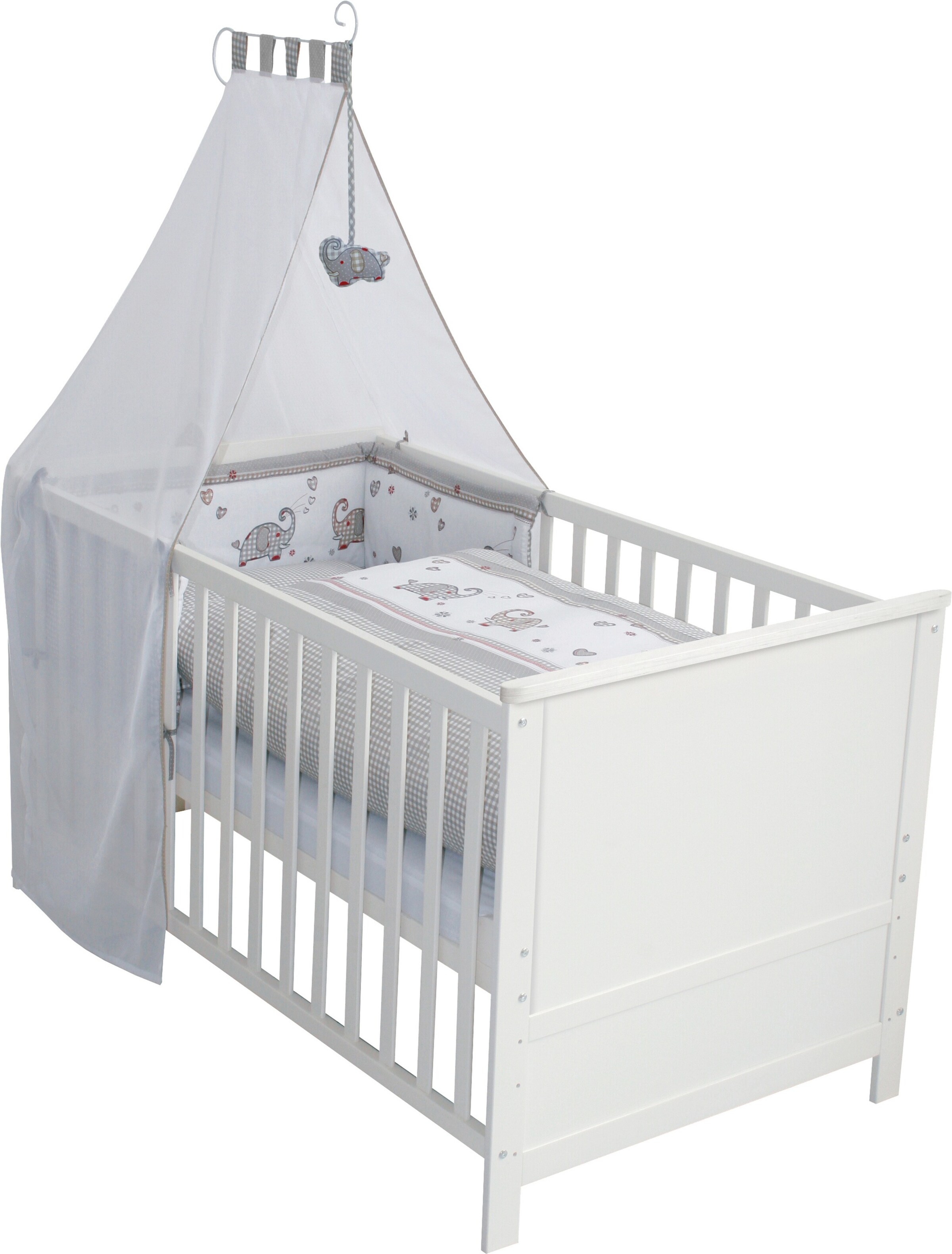 roba Komplettbettset, 70x140 cm Jumbo twins grau