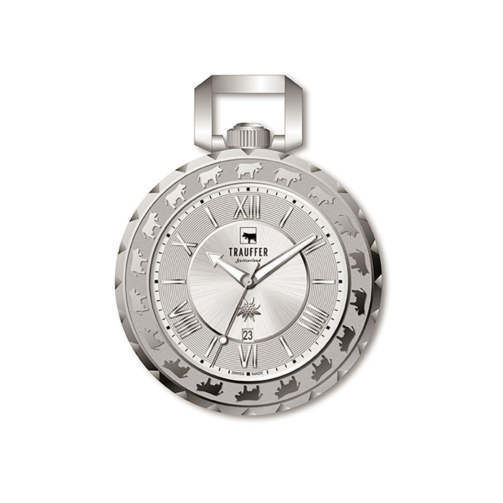 Trauffer Taschenuhr inkl. Ankerkette