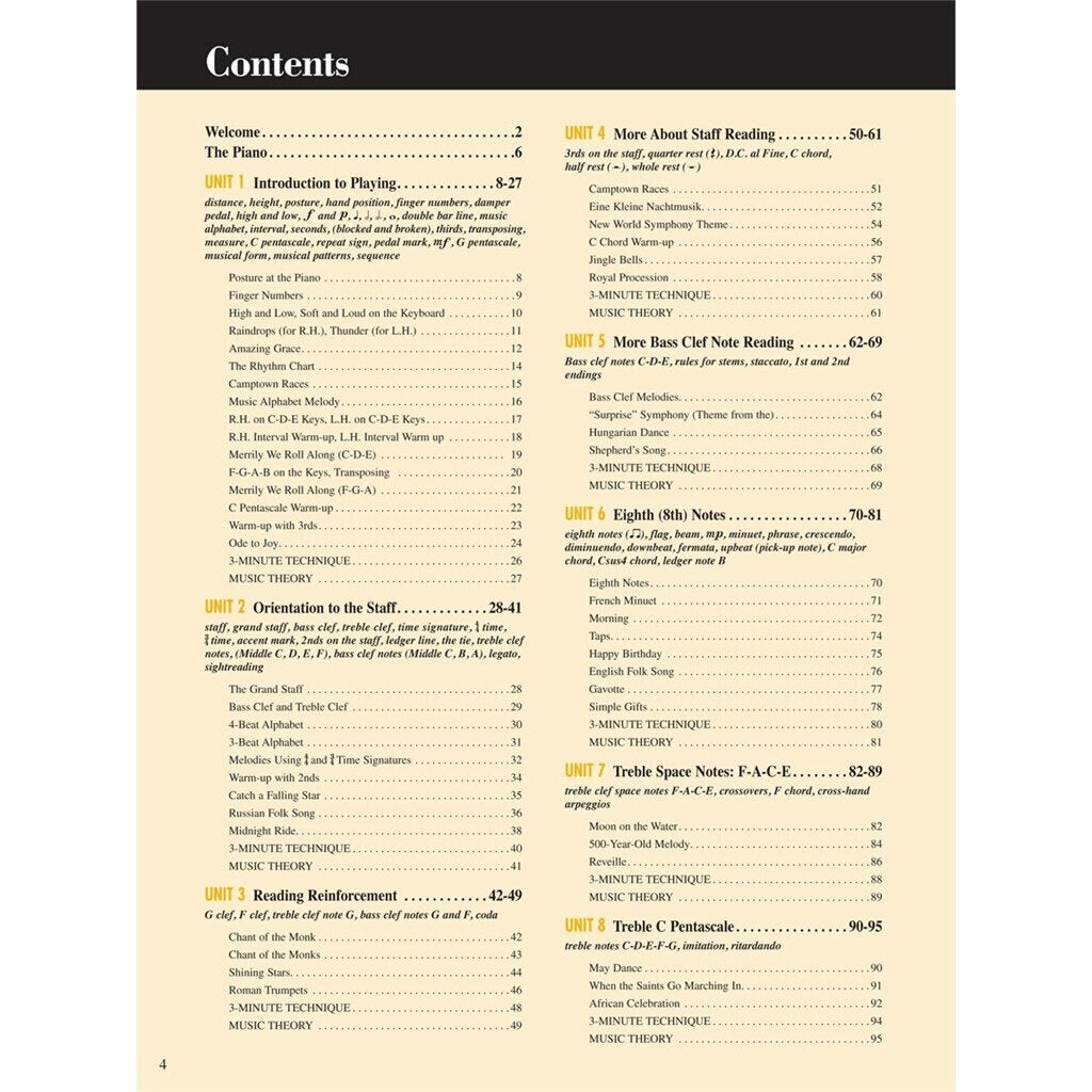 Hal Leonard Adult Piano Adventures All-In-One Book 1 Spiral Bound pianoboek met online media