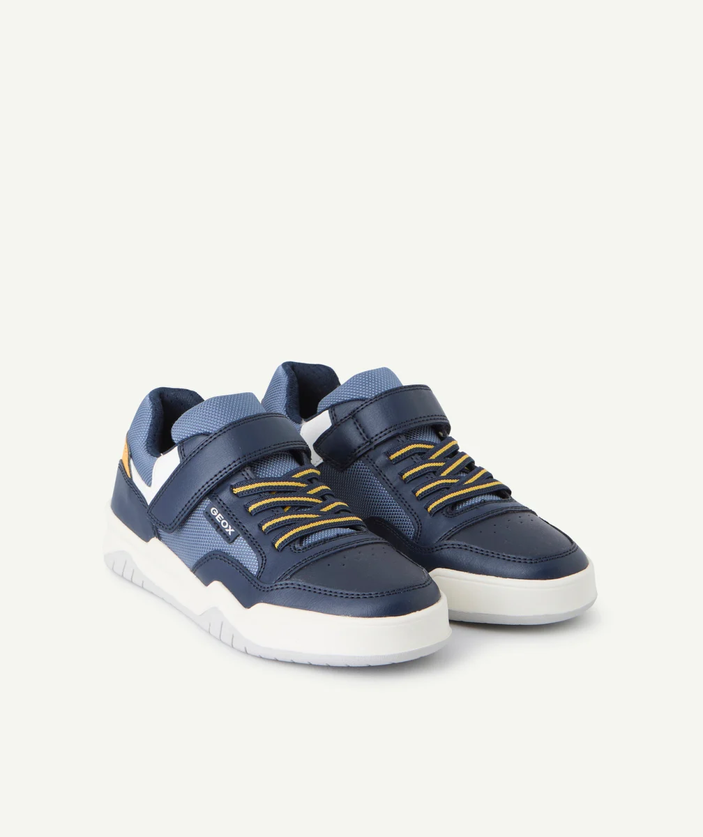 GEOXbaskets basses garçon perth bleu blanc et jaune