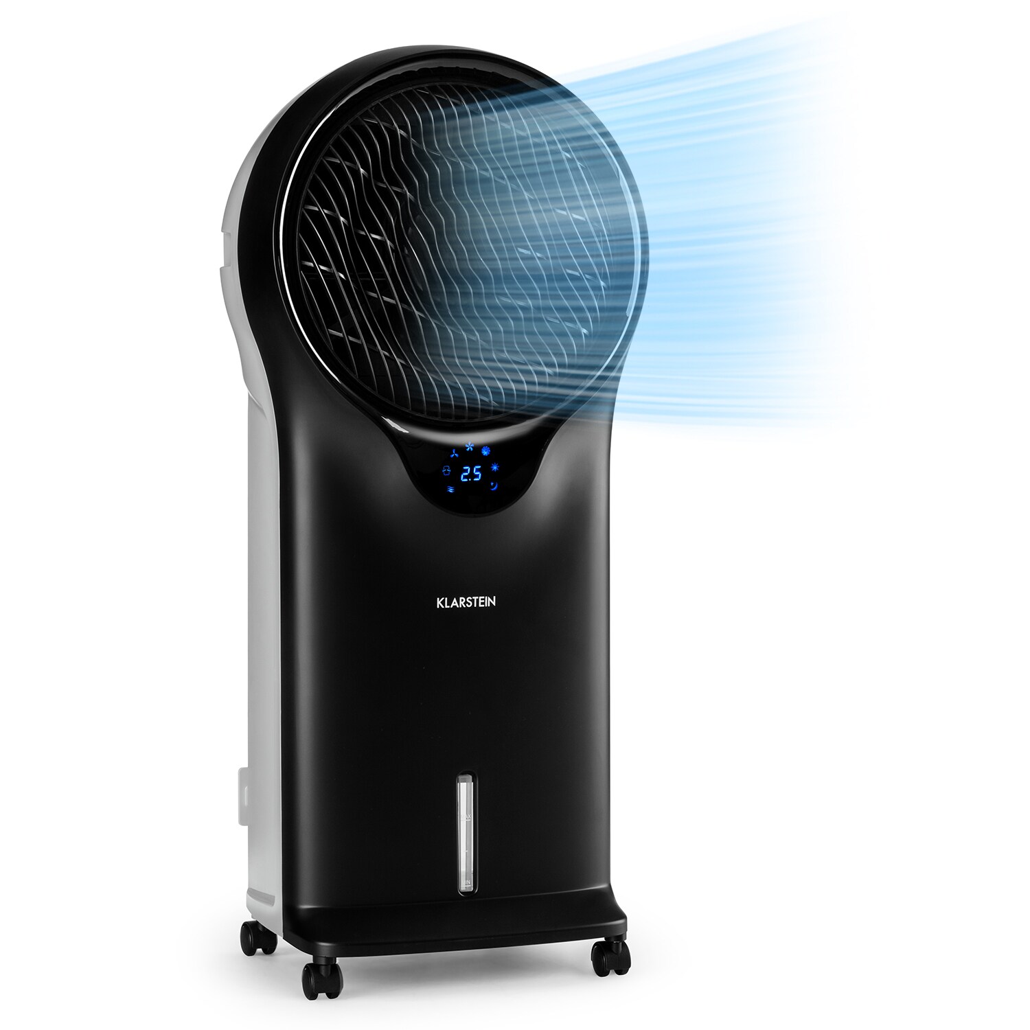 Whirlwind 3-in-1 Luftkühler Ventilator Luftbefeuchter 1600 m³/h Schwarz