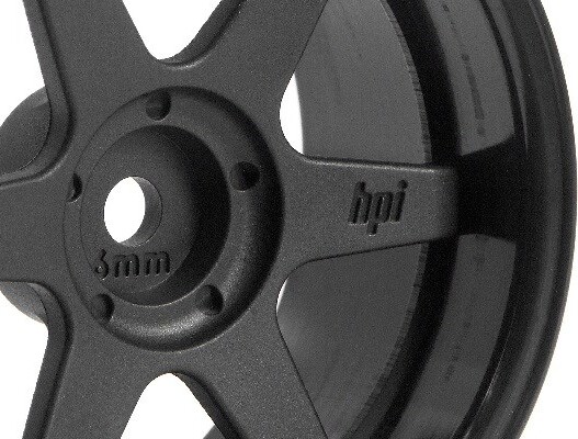 Te37 Wheel 26Mm Black - 6Mm Offset - Hp3846 - Hpi Racing