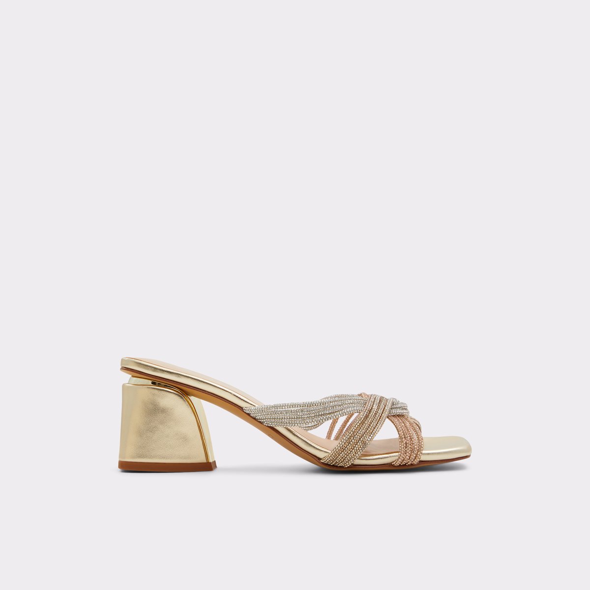 Zohra Gold-Clear Multi Women Kitten heels