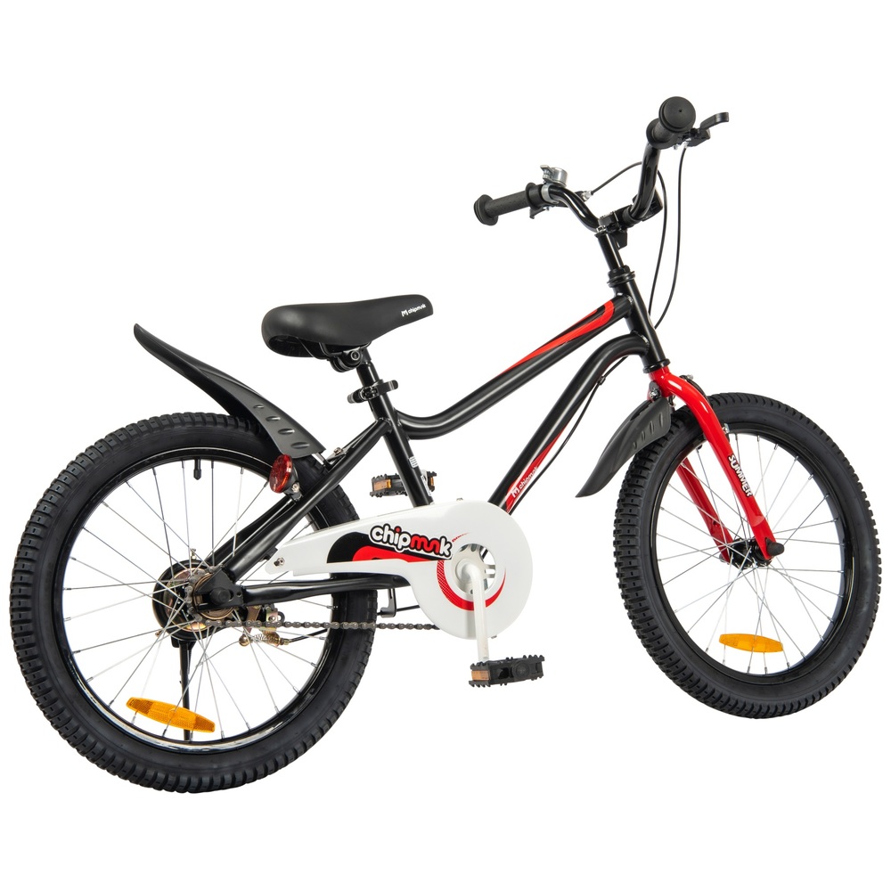 18-Zoll-Chipmunk-Sommerfahrrad, schwarz