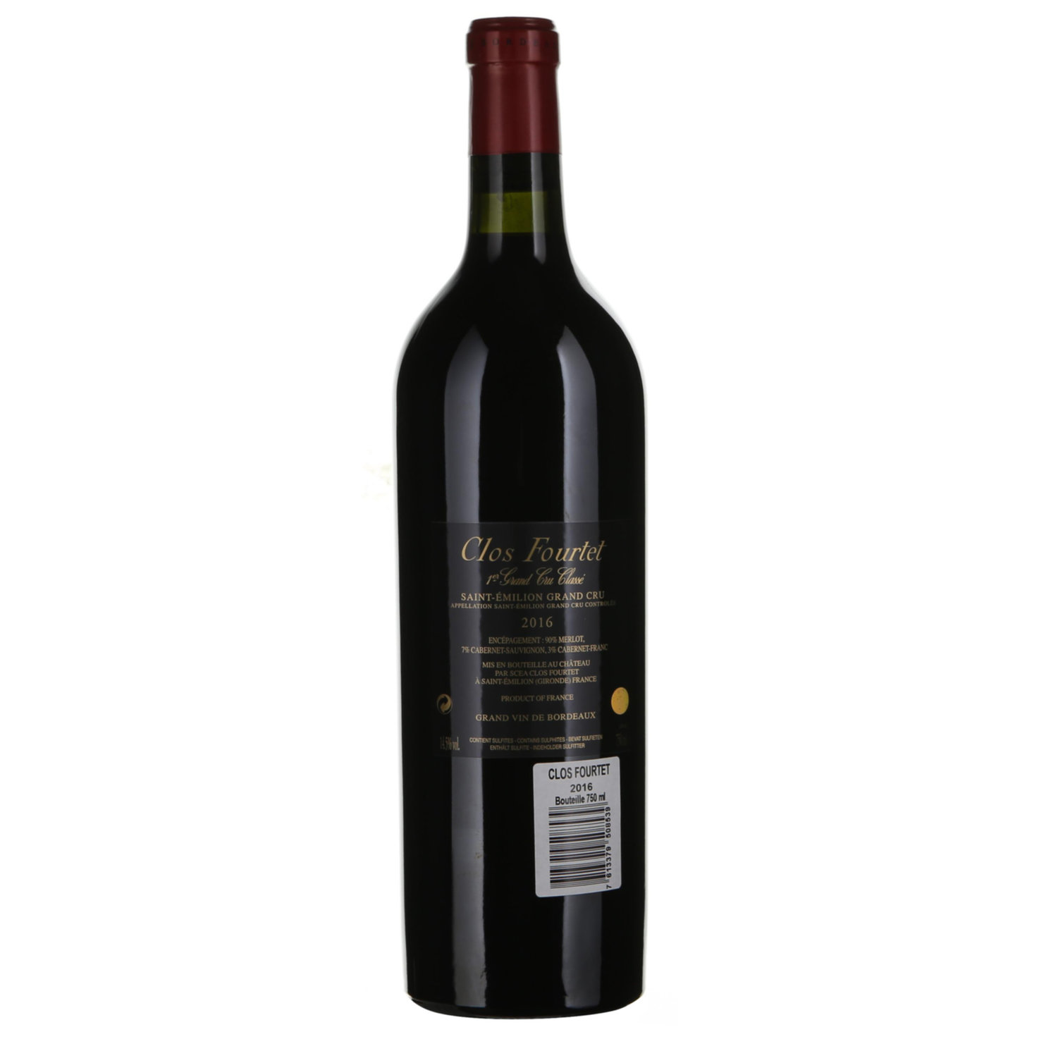 Château Clos Fourtet Saint-Emilion AC 1er Grand Cru Classé B -75cl