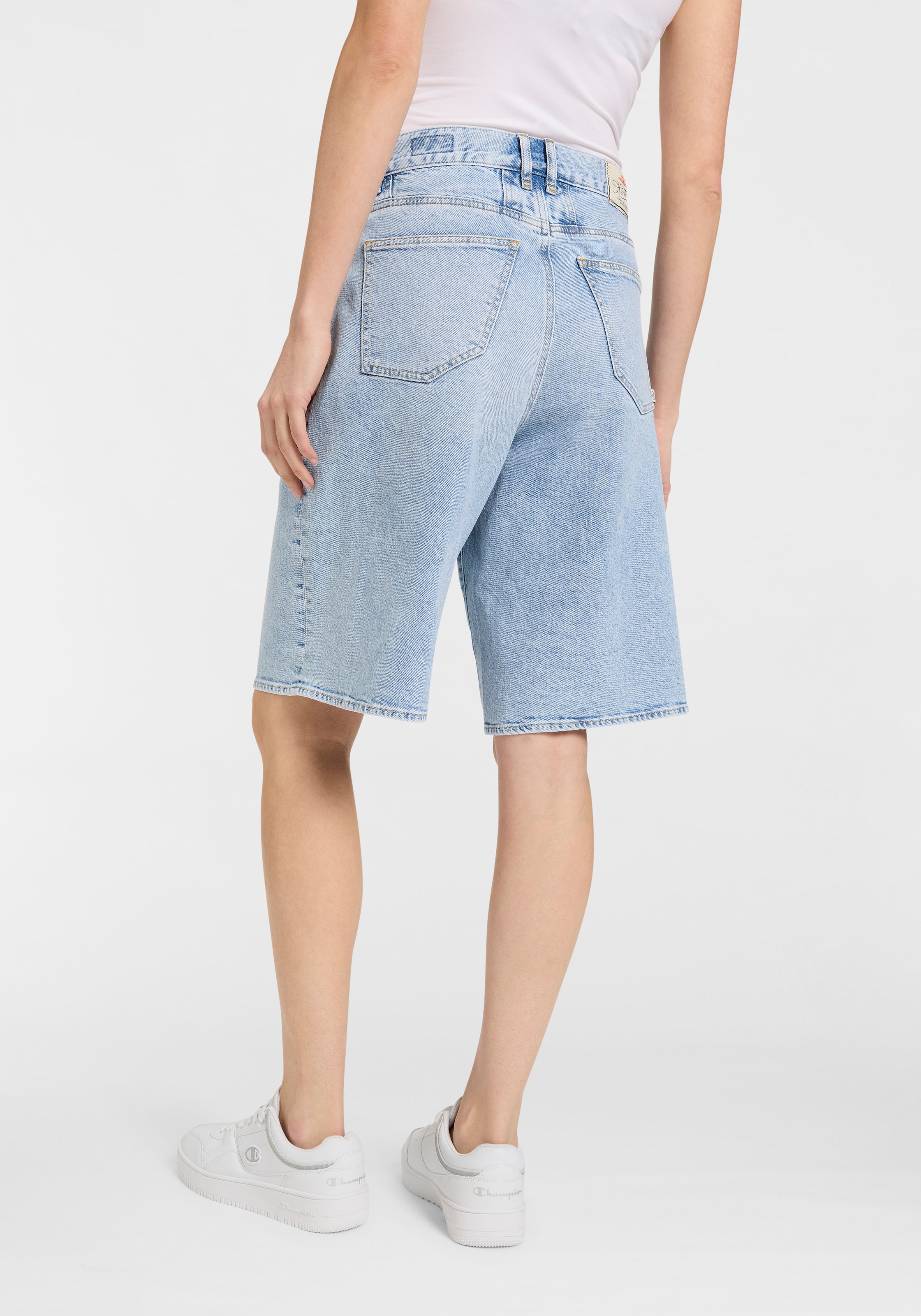 Herrlicher Jeansbermudas »Brooke Bermuda Denim«, mit weitem Bein