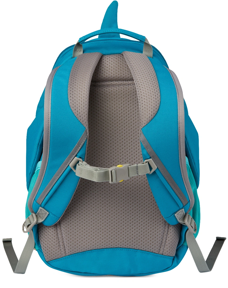 Kinderrucksack GROßER FREUND  HAI (20x31x12) in grün/blau