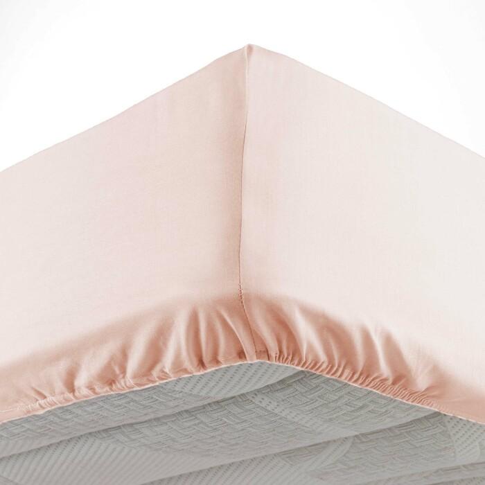 DRAP HOUSSE 90X190CM MICROFIBRE OSCAR NUDE