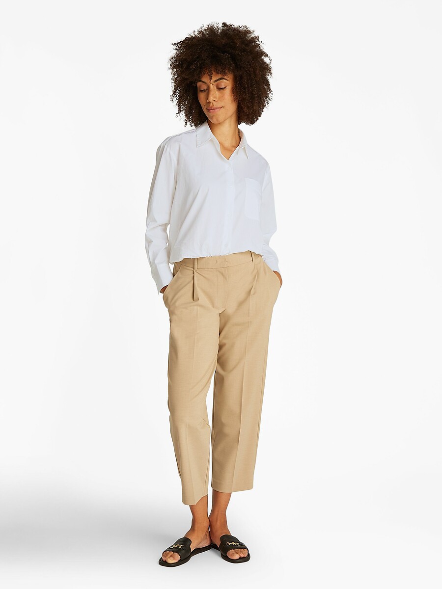 TOMMY HILFIGER<br>Camisa listrada de popeline