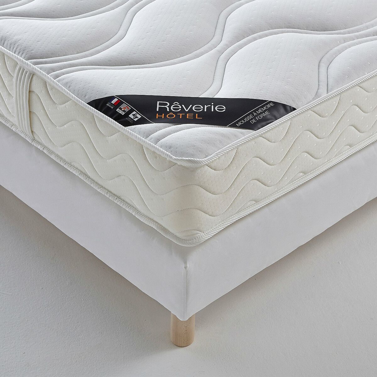 LA REDOUTE INTERIEURS<br>Colchão de espuma HR + espuma viscoelástica, 19 cm de altura