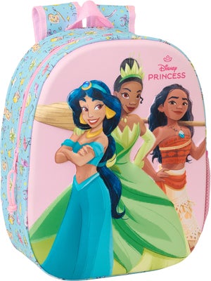 Disney Princess 3D Ryggsekk 8.5L, Rosa/blå