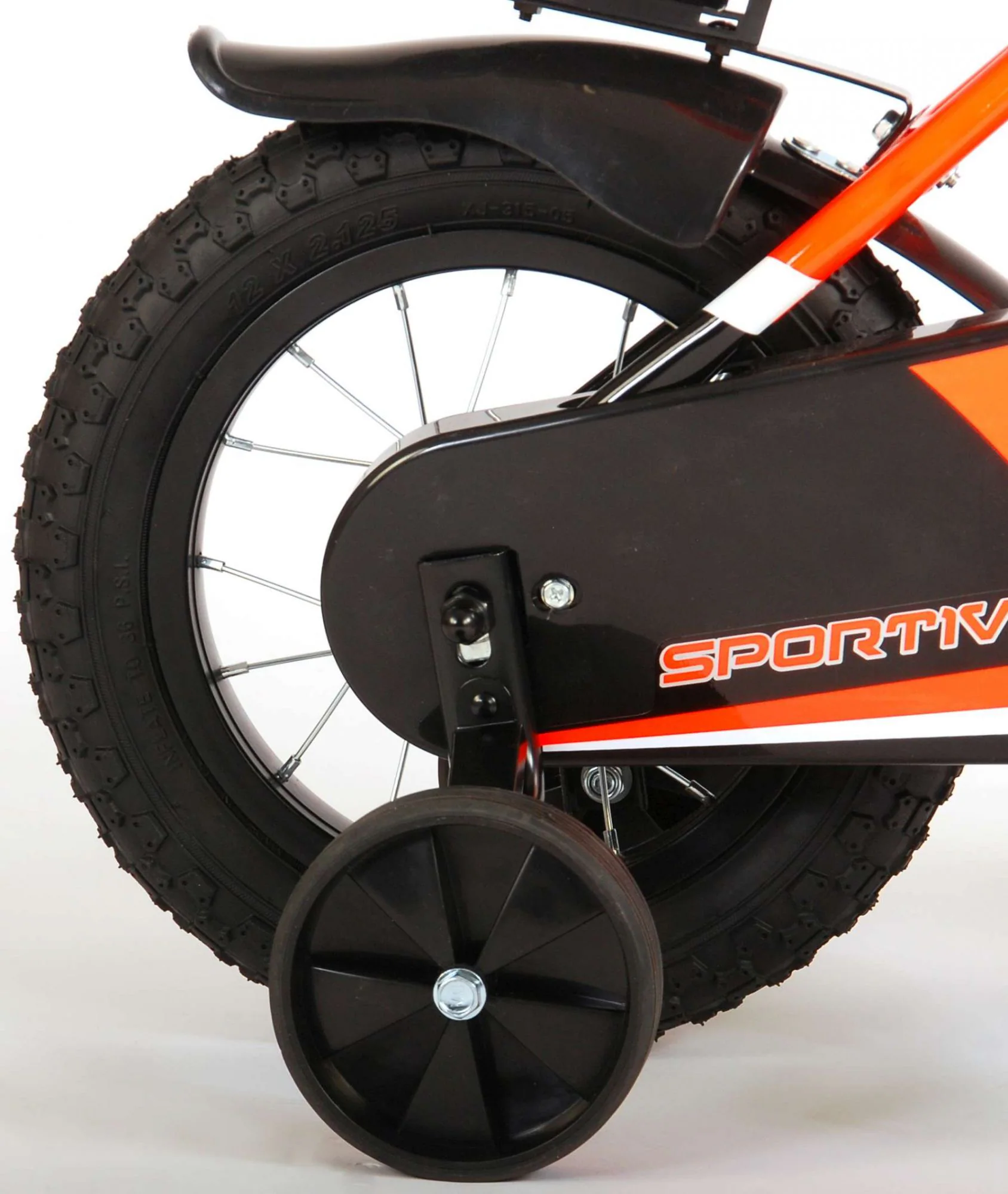 TPFSports Sportivo Kinderfahrrad - Jungen - 12 Zoll - 2 Handbremsen - Neon Gelb