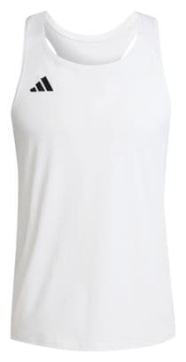 Débardeur adidas Adizero Blanc Homme