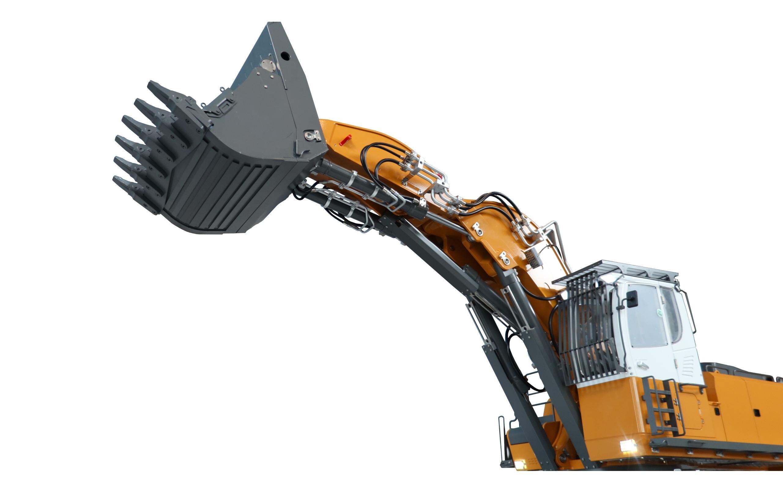 Steinbruchbagger 970-200 SME, Gelb, 1:13.5, RTR<br>Hydraulischer Steinbruch Kettenbagger im Massstab 1:13.5