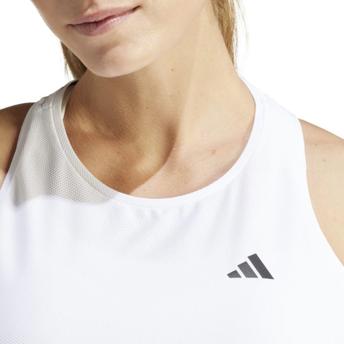 adidas Dame Singletter Own The Run B Tank Hvid