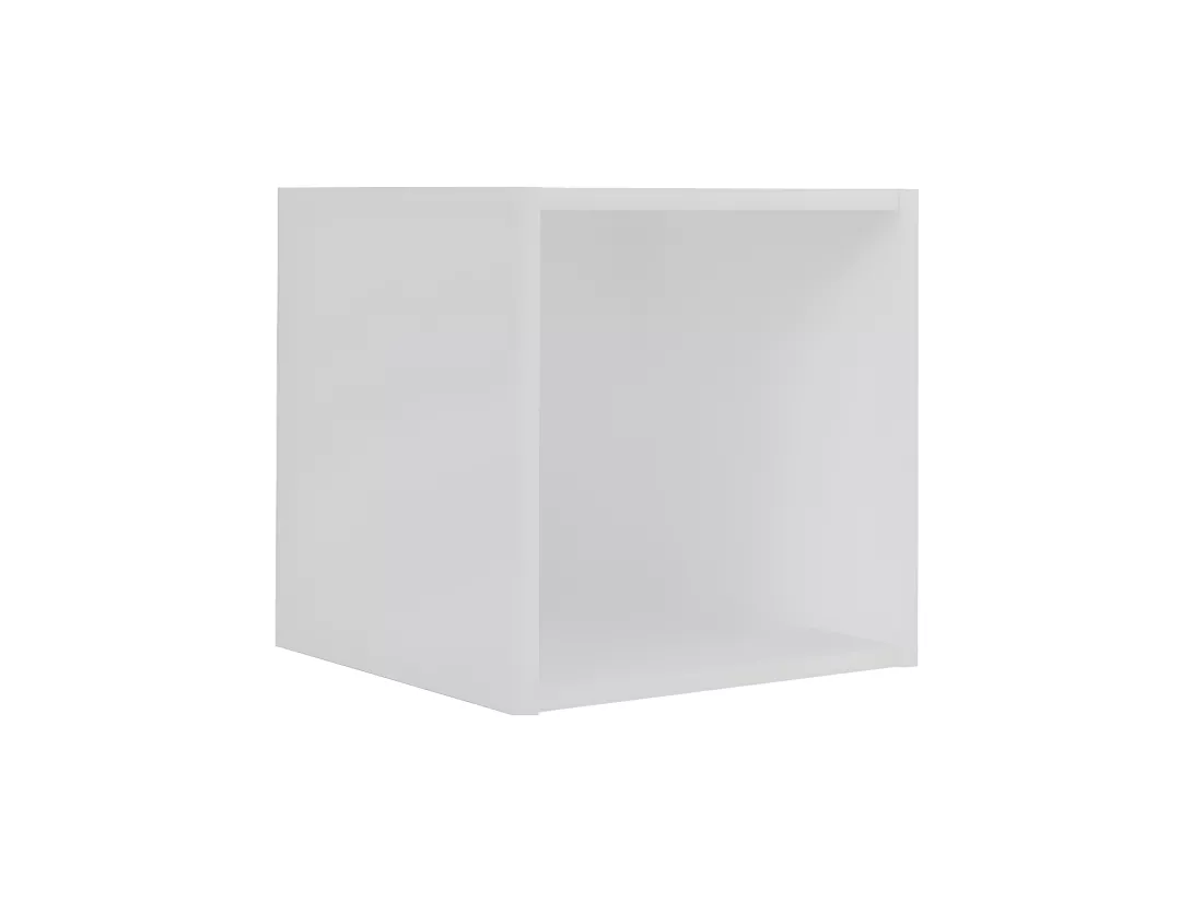 Casier de rangement 1 case panneaux de fibres blanc TIMEUS