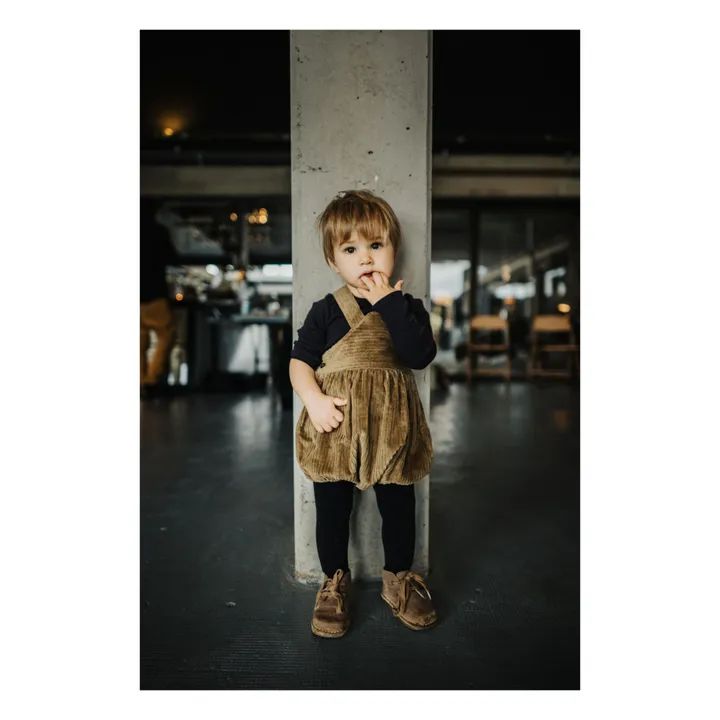 Lilinoa Barboteuse Velours Léonard | Camel