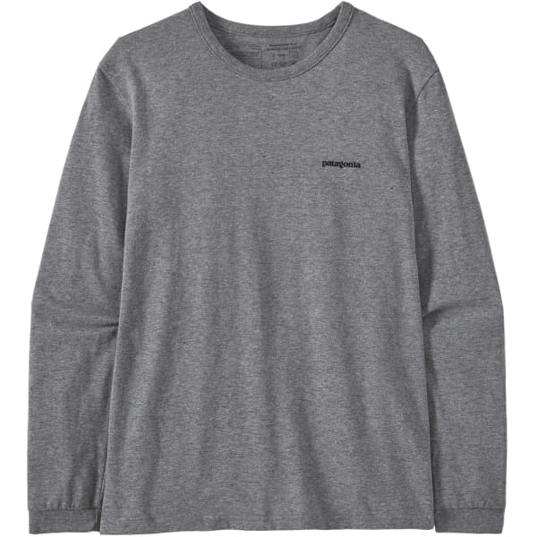 T-shirt randonnée PATAGONIA W'S L/S P-6 LOGO RESPONSIBILI-TEE GRAVEL HEATHER