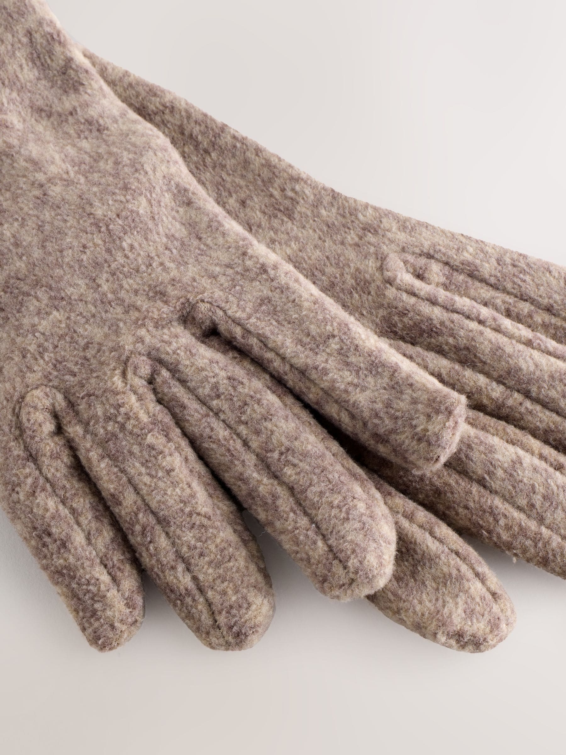 Moutkleurig - Fleece handschoenen