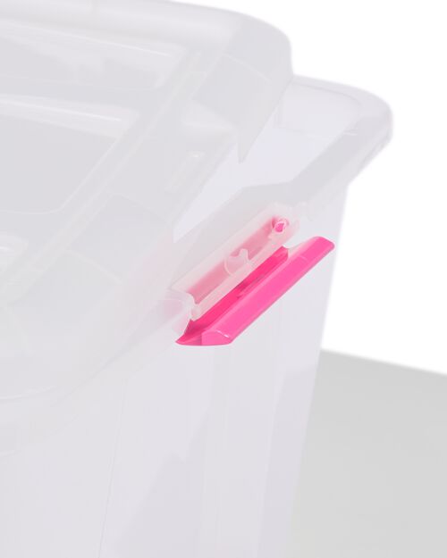 boîte de rangement avec couvercle 45L Tokyo transparent 58x39.5x30