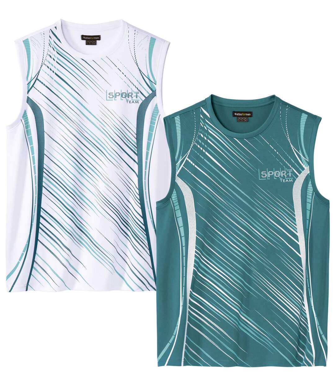 Lot de 2 Tee-Shirts Sans Manches Sport