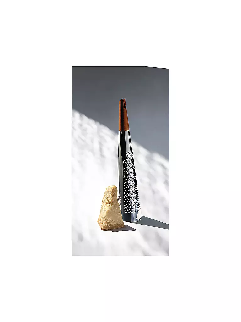 ALESSI Riesenreibe Todo 46cm (Edelstahl/Holz) silber